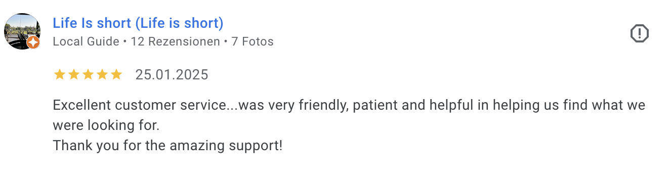 Bewertung Life is short